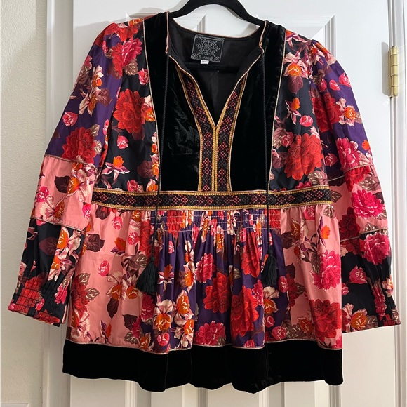 Johnny Was Kimmy Peasant Top - Picture 2 of 6